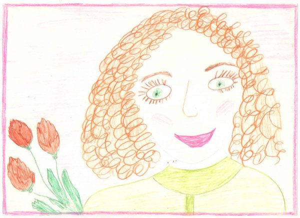 Портрет мамы детский