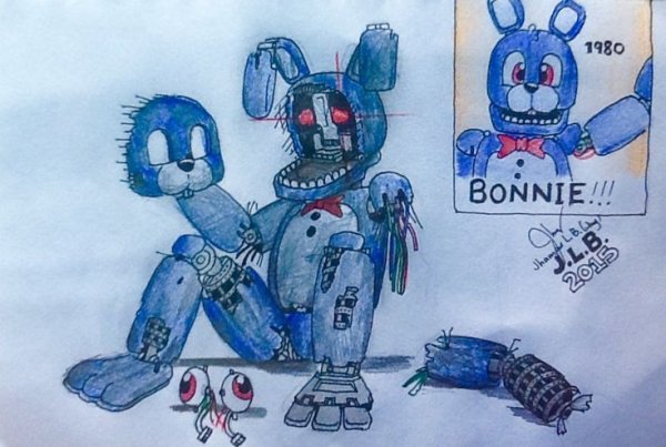 Олд Бонни для срисовки