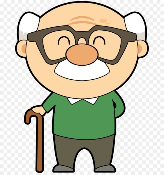 Старичок мультяшный