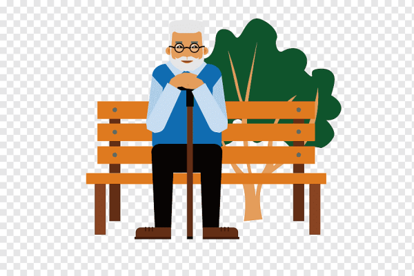 Старики и ребёнок на лавке