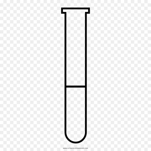 Пробирка нарисовать