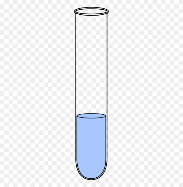 Пробирка с водой без фона