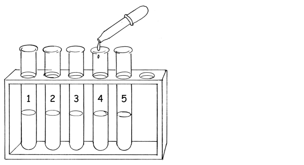Пробирка схематично