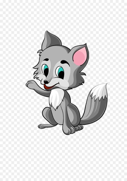 Волчонок мультяшный