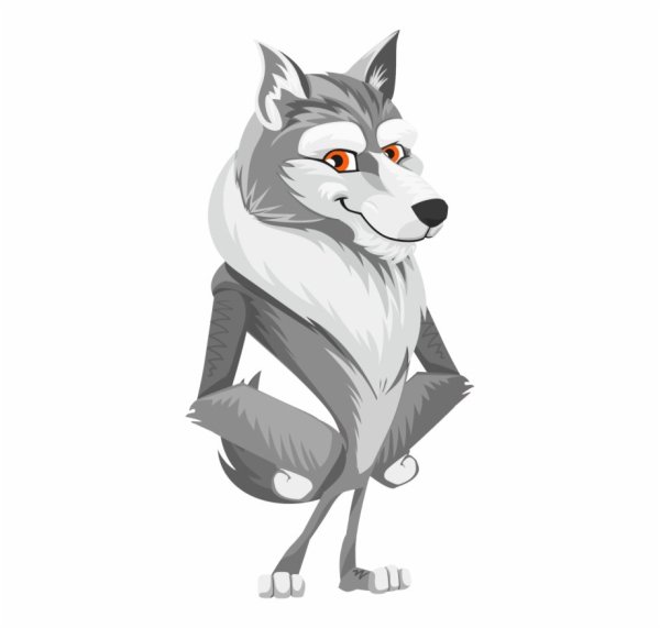 Волк мультяшный