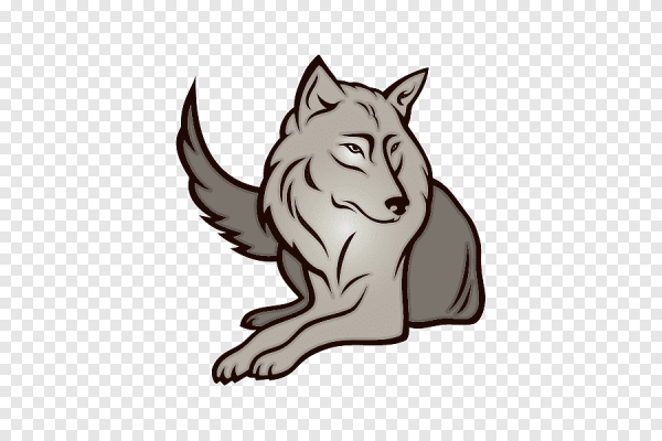 Волк рисунок