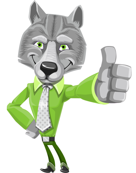 Волф Картун серый волк