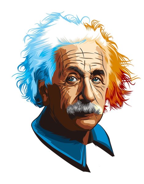 Альберт Эйнштейн рисунок карандашом