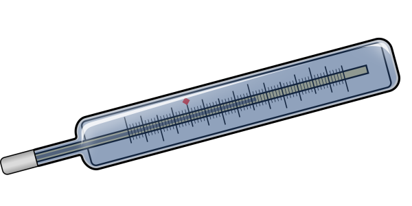 Термометр ртутный вектор