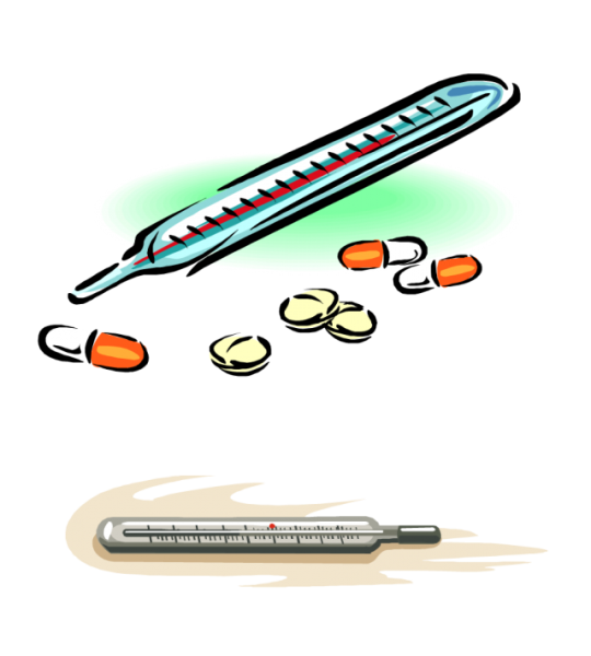 Градусник нарисованный