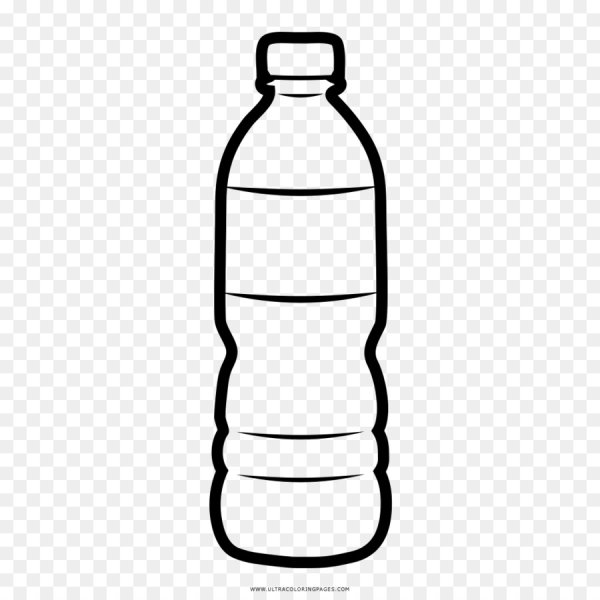 Бутылка раскраска для детей