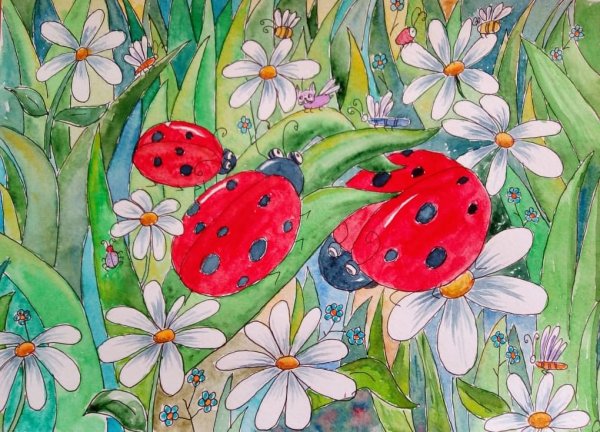 Рисование на пляже