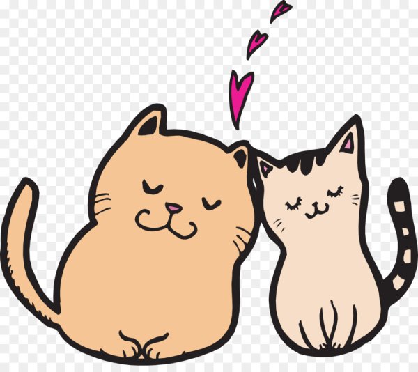 Котики любовь мультяшные