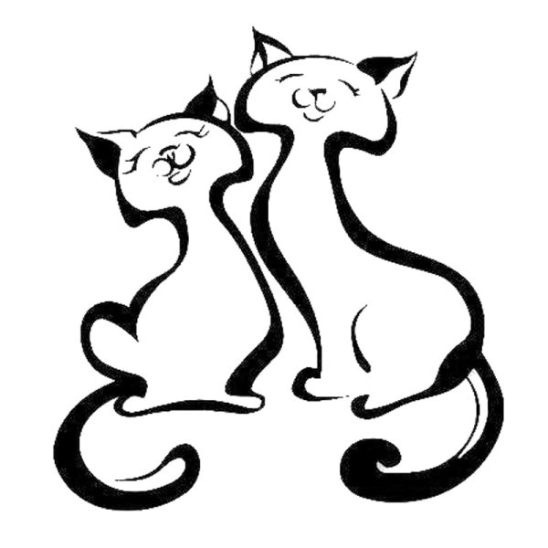 Трафарет кота