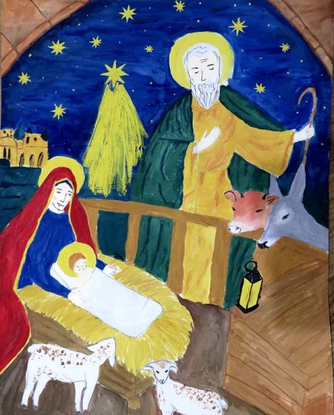 Рисунки на рождественскую тему