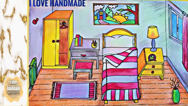 Рисовать спальню