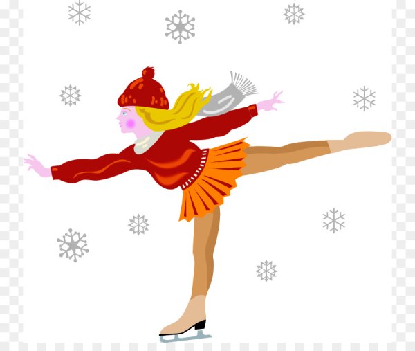 Фигурное катание на белом фоне