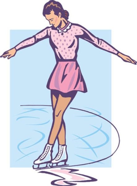 Фигурное катание нарисовать