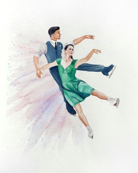 Фигуристы в картинах