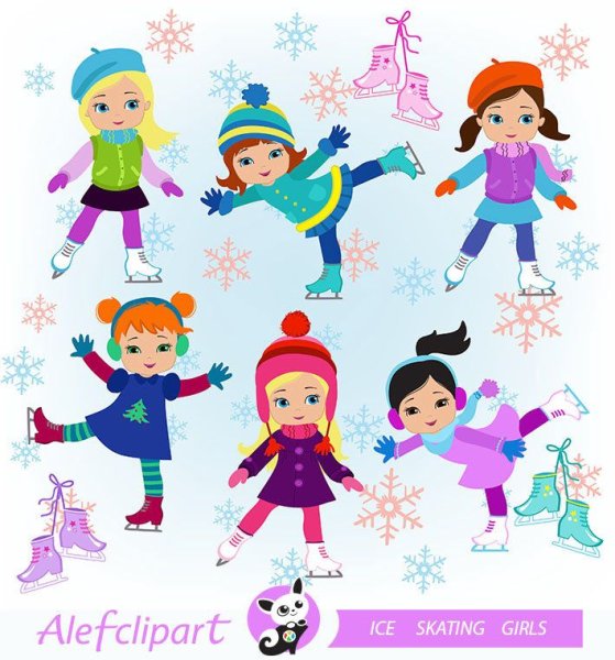 Девочка на коньках