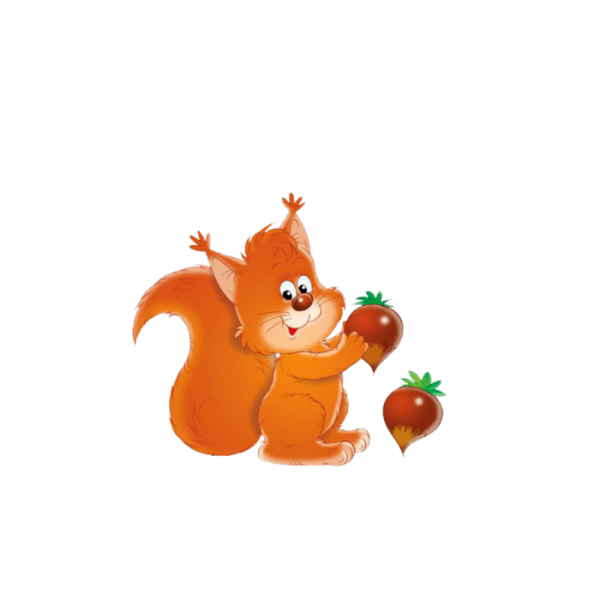 Белочка мультяшная