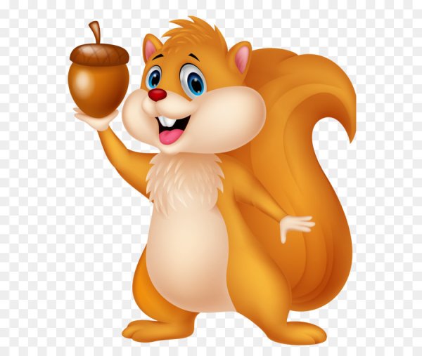 Белочка мультяшная