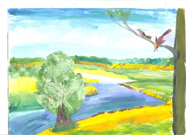 Рисунок на кубанскую тему