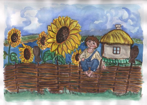 Рисунок на кубанскую тему