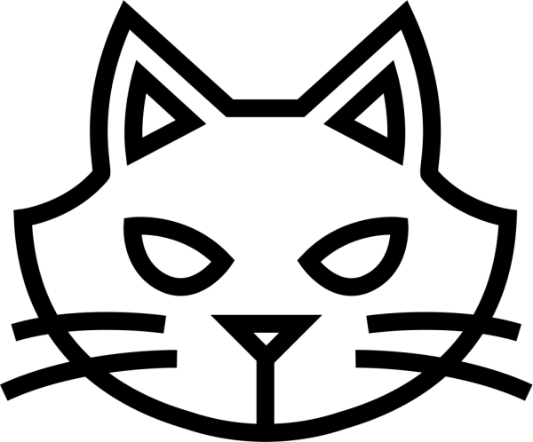 Контур кошачьей морды