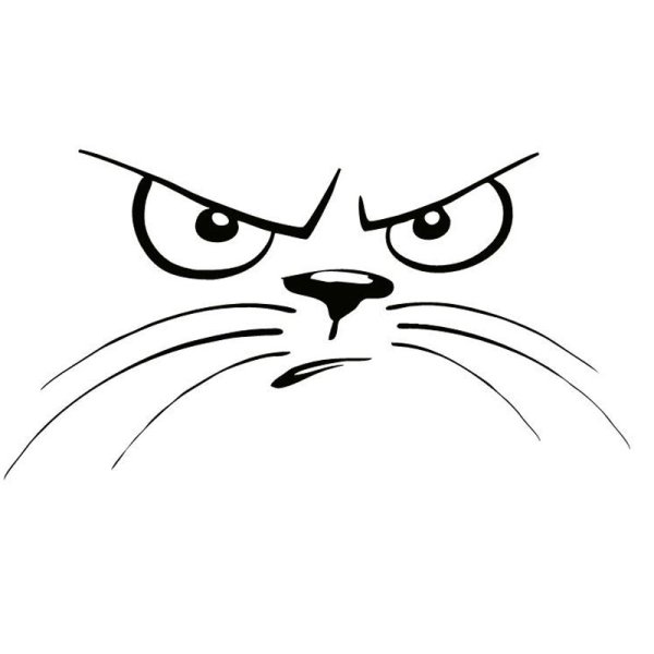 Кошачья мордочка рисунок