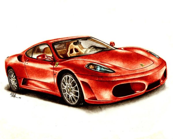 Спорткары нарисовать