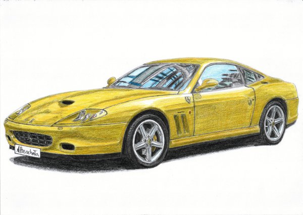 Феррари 550 Maranello раскраска