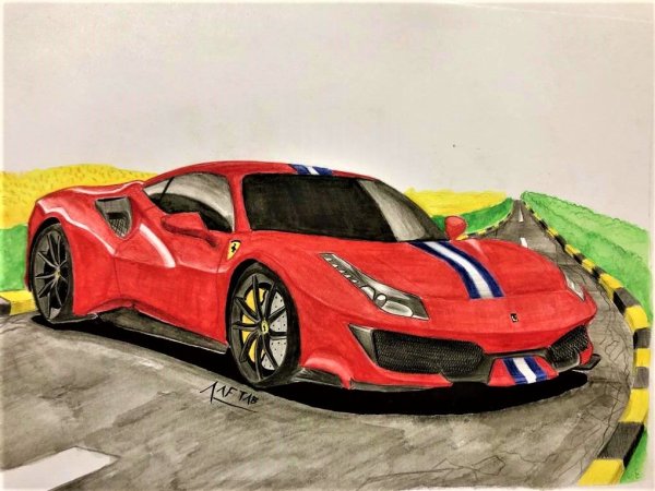 Ferrari рисунок
