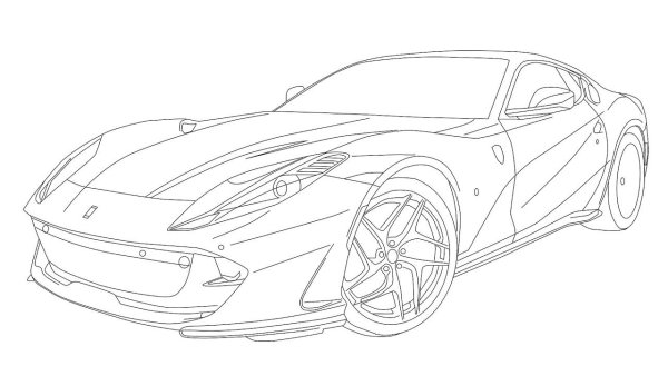 Эскиз Феррари