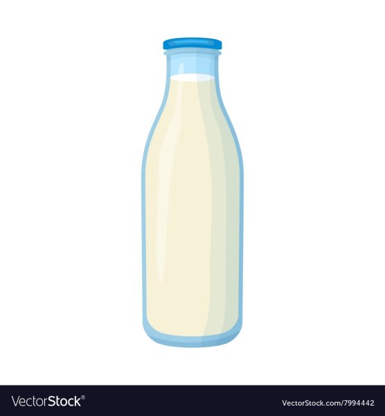 Молоко на белом фоне для детей