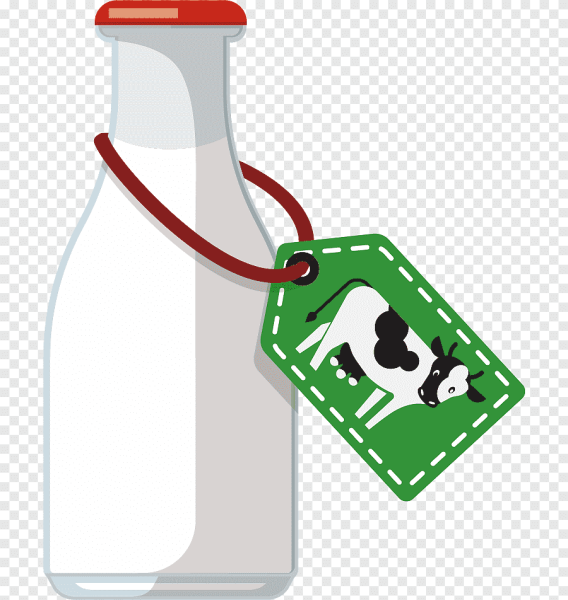 Молоко бутылка вектор