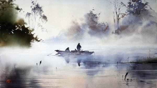 Илья Ибряев Акварельные пейзажи