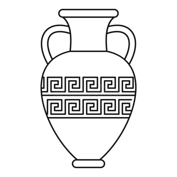 Амфоры древней Греции раскраска