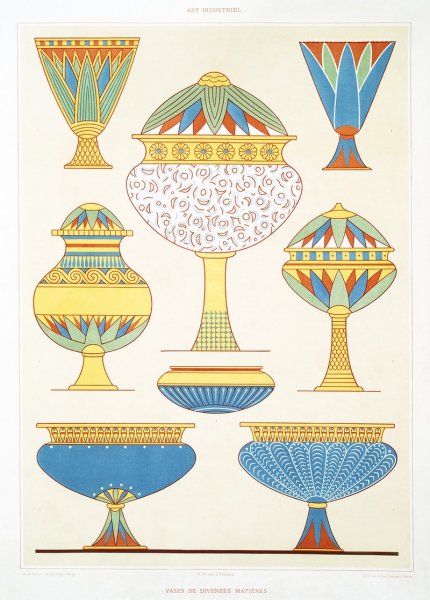 Ваза лотоса древний Египет