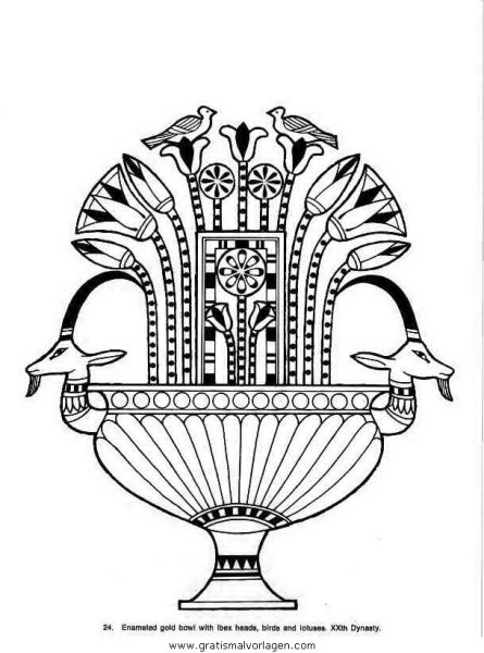 Орнаменты древнего Египта кувшин