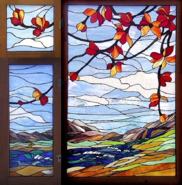 Витражи на стекле
