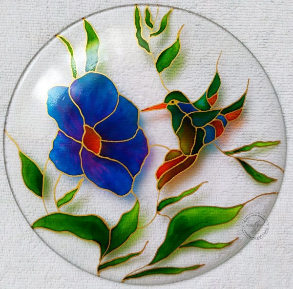 Витражные тарелки