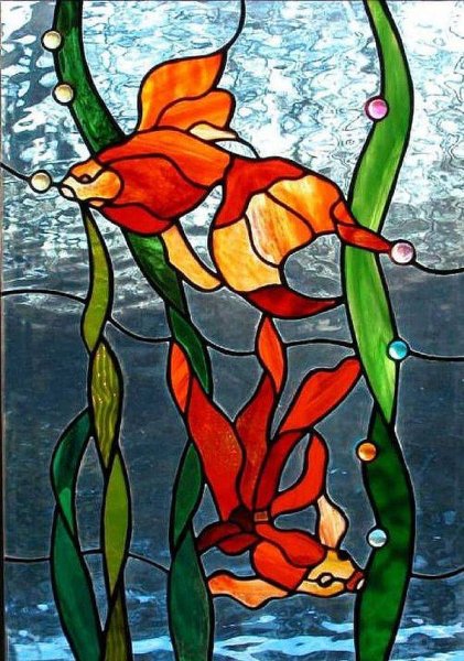 Витраж физалис