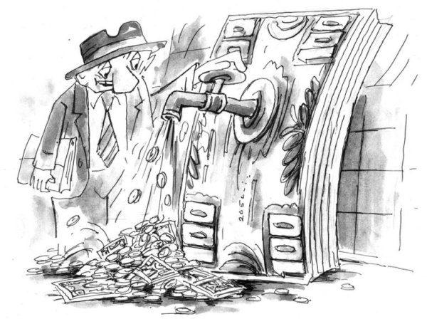 Деньги черно белые