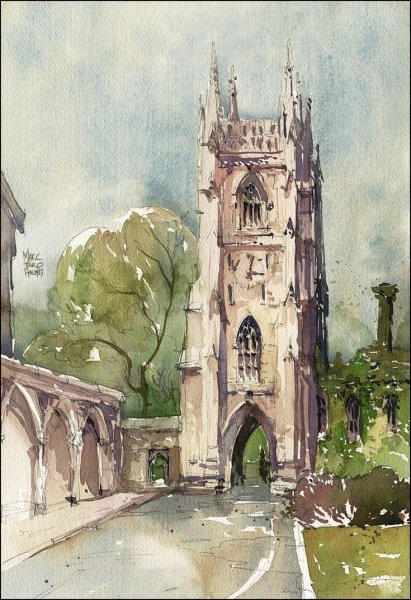 Архитектура акварелью