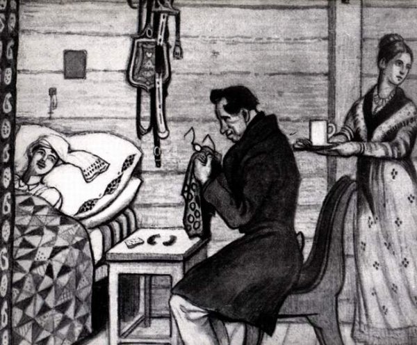 Пушкин Станционный смотритель иллюстрации