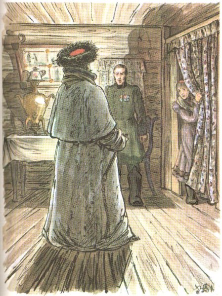 Иллюстрации к повести Станционный смотритель Пушкина