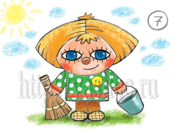 Домовёнок Кузя рисуунок