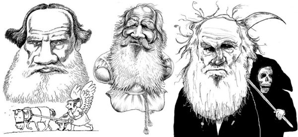 Портрет Льва Николаевича Толстого рисунок