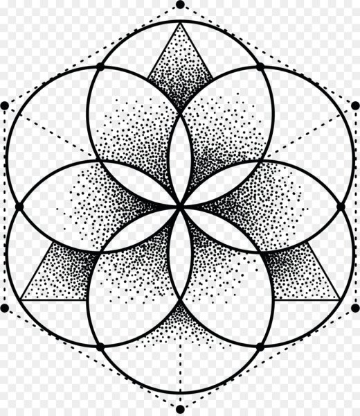 Орнамент из циркуля